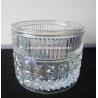 Buy cheap Embossed Diamonds Pattern Glass Storage Jars With For Candle from wholesalers
