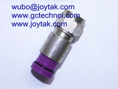 F Compression Connector for RG6 Coax Cable F male connector for Audio and Video Cable