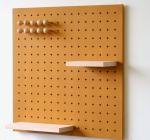 Pegboard 48x48 cm - wooden Wall Shelf - Decorative and Practical Storage -