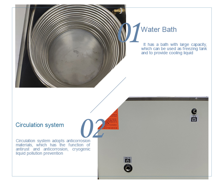 Low Temperature 3850w Cryogenic Liquid Lab Chiller Unit