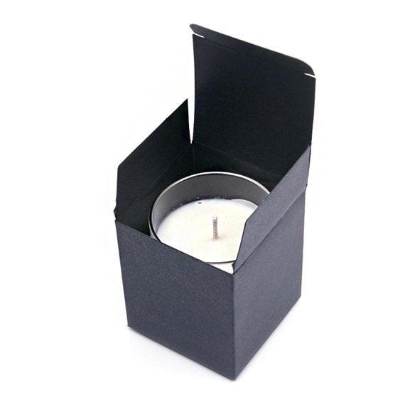 black candle gift box Custom tuck black candle paper box cardboard candle color