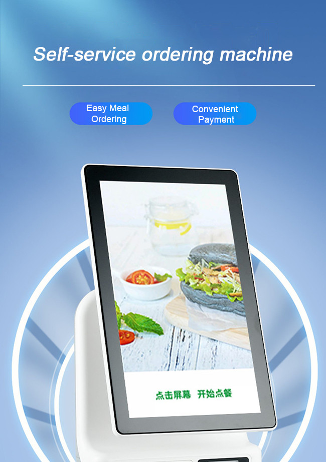 Ergonomic Self-Ordering Kiosk with Adjustable Height for Accessibility