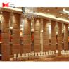 Buy cheap Hotel 130mm Thick Folding Partition Wall Brown Color Fabric Cushion Surface from wholesalers