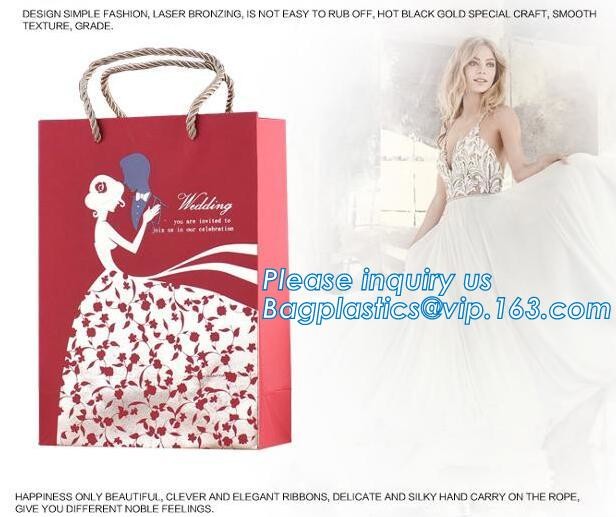 tea brown paper bag with logo print eco friendly With Ribbon Handles wine packaging offset bags,Decorative Paper Bags wi