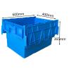 Buy cheap 600x400x365mm Plastic Moving Box Warehouse Load 50Kg HDPE Plastic Crates from wholesalers