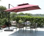 Aluminum Frame Heavy Duty Commercial Outdoor Umbrellas 2.5m Cantilever Parasol