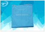 Non Woven Disposable scrub suit / Patient Gowns blue for hospital use 120*140cm