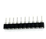 H3.0 2.54mm PPS PCB Round Female Header 1*N Pin Single Row