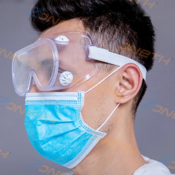 Buy cheap Double Sided Anti Fog Wide Vision PVC PC Lab Safety Goggle from wholesalers