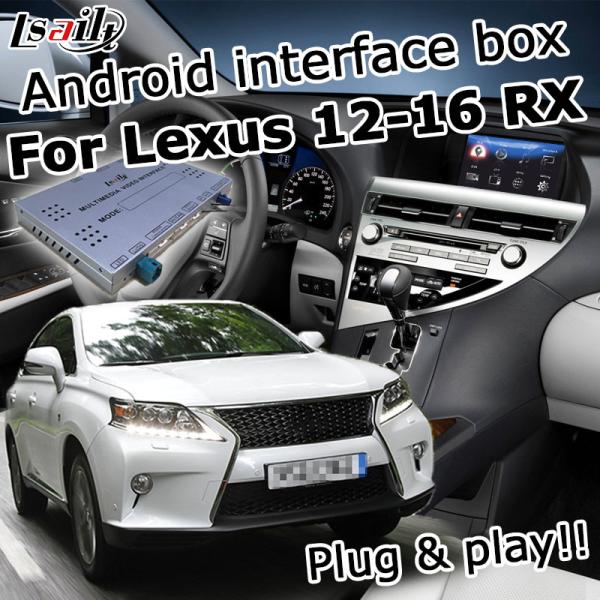 Quality Lexus RX350 12-15 version Video Interface , 2/3GB RAM Android navigation box optional carplay android auto for sale