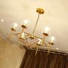 Buy cheap Gold wrought iron chandelier Glass Ball Montview Chandelier(WH-MI-137) from wholesalers