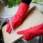 Anti-Oil Dishwashing Gloves Kitchen Rubber Gloves Tear Resistant household