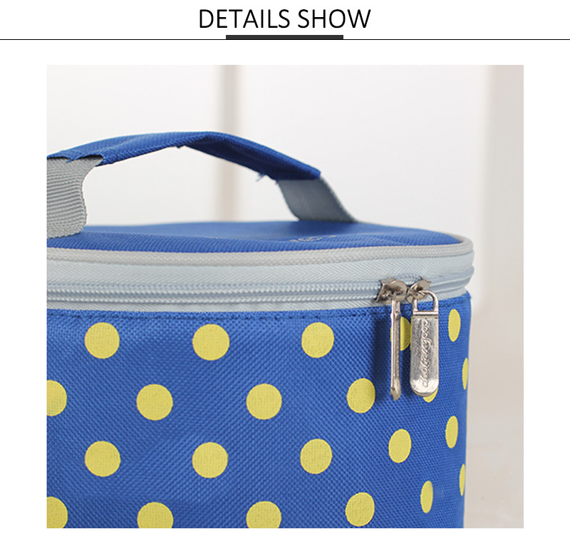L19cm Polyester Insulated Thermo Foldable Lunch Bag