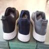 Buy cheap Ladies Flyknit Sport Shoes Tricolor Breathable Sneakers Antiskid Large size navy color from wholesalers