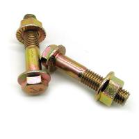 Buy cheap Yellow Zinc SAE J429 Gr.8 Serrated Hex Flange Bolts With Nut DIN6923 product