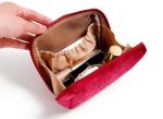 Multicolor Small Cosmetic Travel Bag Velvet Embroidered Makeup Bag