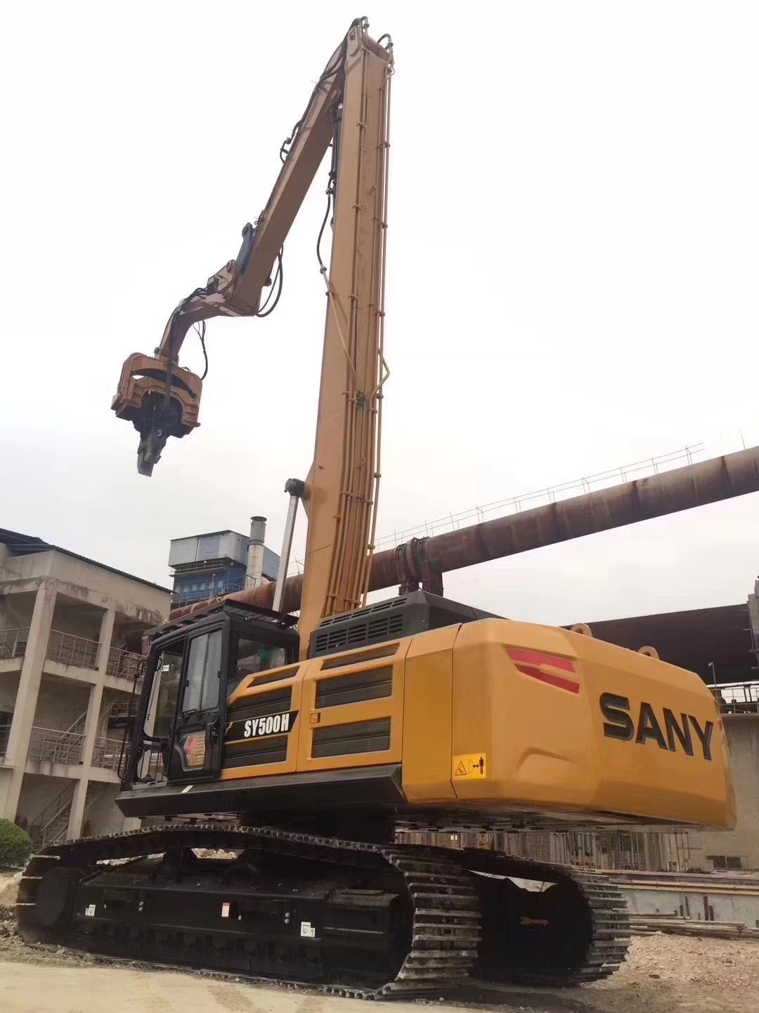 Construction Attachment Long Reach Boom For Pile Driving Sheet Piling