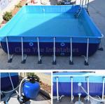Buy cheap Outdoor Metal Frame Swimming Above Ground Pool with filter from wholesalers