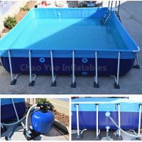 Buy cheap Outdoor Metal Frame Swimming Above Ground Pool with filter product