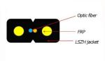 FTTH Self Supporting FRP GFRP KFRP Fiber Optic Drop Cable