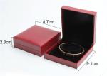 Pink Ring Jewelry Box Case , Rectangle Jewelry Storage Box Eco - Friendly