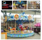 Luxury Theme Park Carousel / Portable Merry Go Round Ride For Kiddie Ride