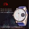 Buy cheap PU leather strap for men watch with double movements colorful band from wholesalers