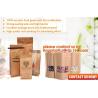 Buy cheap k colorful printing stand up kraft paper bags with clear window,Brown kraft paper aluminum foil zipper plastic bag from wholesalers