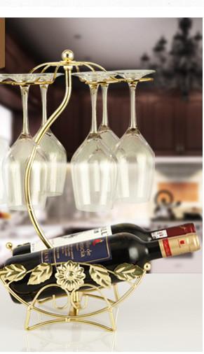 Buy cheap Bronze H43.5cm Wine Glass Upside Down Holder , 1.2kg Upside Down Glass Rack from wholesalers