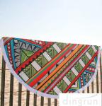 Adults Colorful Round 100 cotton beach towels Large Size 150cm Dry Fast