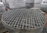 Outdoor Round Cover Galvanized Drainage Grates S304 Pressure Locked