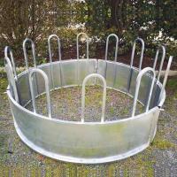Buy cheap Galvanised Round Cattle Hay Feeder / 1m Round Bale Feeder For Livestock product