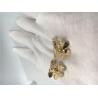 Buy cheap Unique Luster Diamond 18K Gold Earrings With Heart Shaped Petal Design from wholesalers