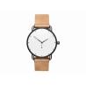 Buy cheap Tan leather wrist watch stainless steel back water resistant 5atm for men from wholesalers