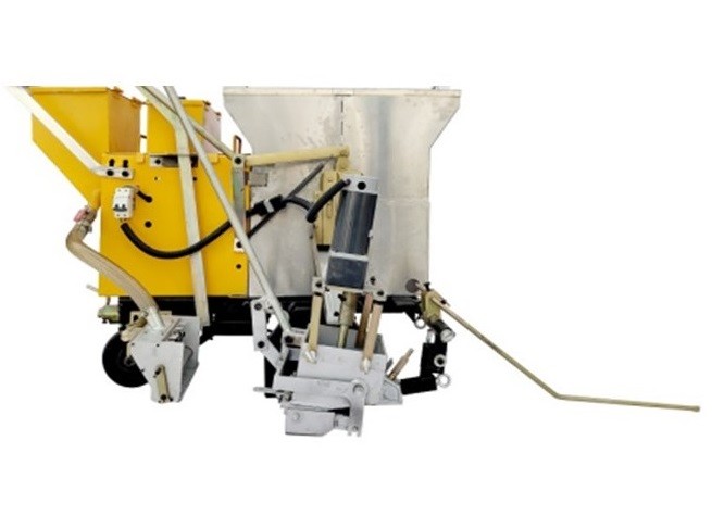 2K Double Component Cold Paint Pushing Scraping Road Line Marking Machine 3-20m/min Spraying Speed