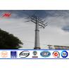 Buy cheap Hot Dip Galvanized Steel Utility Pole 2.5mm Wall Thickness For Transmission Line from wholesalers