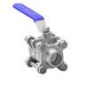 Buy cheap Male Connection Stainless Steel 304 316 Weld 3 Piece Ball Valve for Joining Pipe Lines from wholesalers