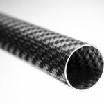 Lightweight 3K Woven Carbon Fiber Tubes Aging Resistant Flexible