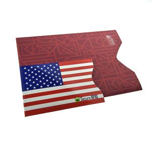 China Customized Color RFID Blocking Card Sleeve Fits In Wallet 90*62*2mm on sale