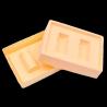 Buy cheap Customized disposable PP pet PVC PS flocking plastic black/white plastic vacuum tray for cosmetics from wholesalers