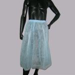 Woman Beauty Salon / Hotel Breathable Nonwoven Disposable Skirt With Elastic