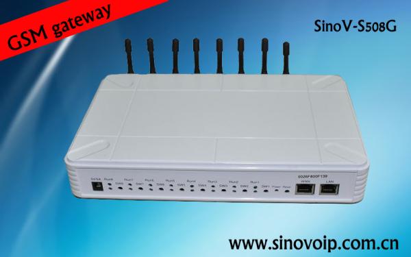Quality SinoV-S500 GSM GOIP gateway SinoV-S508G 8GSM Cellular Network for sale