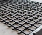Black Woven Vibrating Screen Stainless Crimped Wire Mesh High Temperature