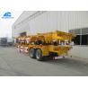 Buy cheap 20 Feet Skeletal Container Trailer 30 Tons Loading Any Colors Triangle Tires from wholesalers