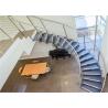 Buy cheap Laminated Glass Building Curved Stairs With Tempered Glass / Stainless Steel Baluster from wholesalers