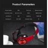 Buy cheap BH3 Glowing Headphones Bluetooth 4.1 Wireless Stereo Portable Foldable Headphone TF Card LED Light Wired Earphone Mic fo from wholesalers