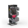 Buy cheap Customized Four Sided Cloth Display Stand Floorstanding Pegboard Metal Clothes Rack from wholesalers