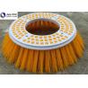 Buy cheap Poly Elgin Side Broom Road Sweeping Brush Industria Colorful Road Sweeper Brush Round Plastic Broom Base Thickness 20mm from wholesalers
