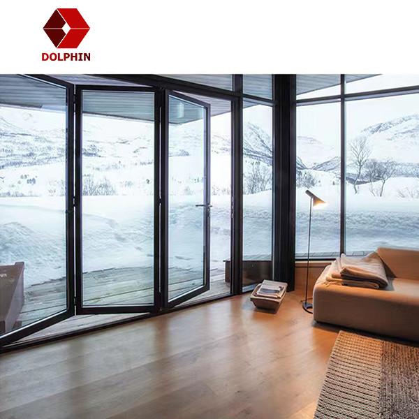 Buy cheap Sound / Heat Insulation Aluminium Folding Door Mechanism External Bifold Aluminium Doors from wholesalers