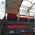 0.8mm Roof PVDF Tension Membrane Structure Buildings Q235 For Sports Sdium